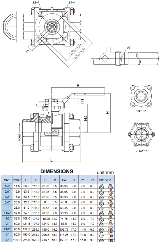 Fellbach Metal Ball Valve