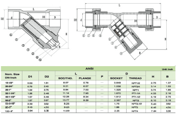 Y Sediment Strainer